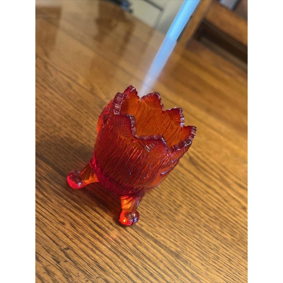 Guernsey Saratoga Indian Chief Toothpick Holder Ruby Glass 1903 Pittsburgh - Picture 3 of 14